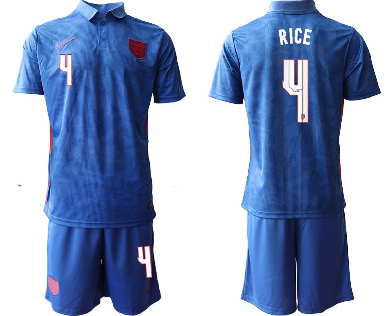 Men 2020-2021 European Cup England away blue #4 Nike Soccer Jersey